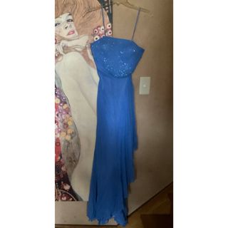 タダシショウジ(TADASHI SHOJI)の新品 USAロングドレス RW BLUE XS(ロングドレス)