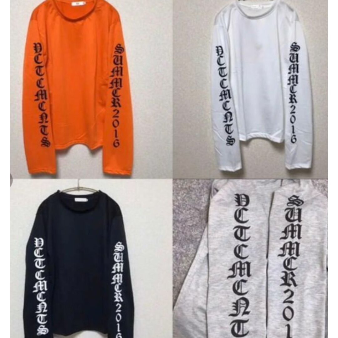 スーパーロングスリーブ T★オレンジ/L メンズのトップス(Tシャツ/カットソー(七分/長袖))の商品写真