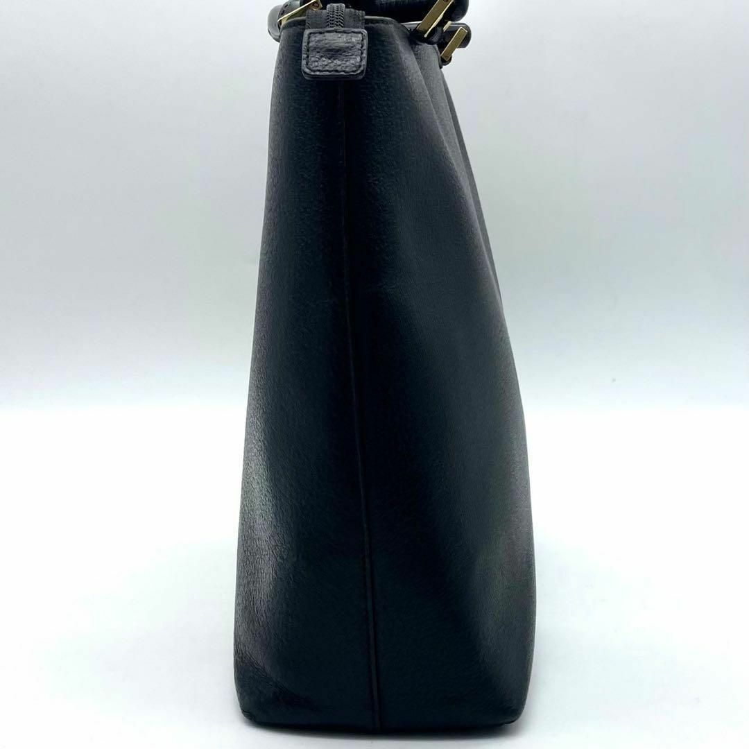 Gucci(グッチ)の★良品 GUCCI グッチ ハンドバッグ バンブー A4収納 ゴールド金具 黒 レディースのバッグ(ハンドバッグ)の商品写真
