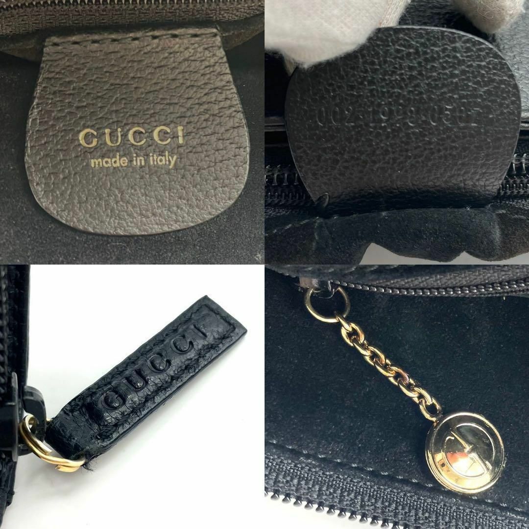 Gucci(グッチ)の★良品 GUCCI グッチ ハンドバッグ バンブー A4収納 ゴールド金具 黒 レディースのバッグ(ハンドバッグ)の商品写真