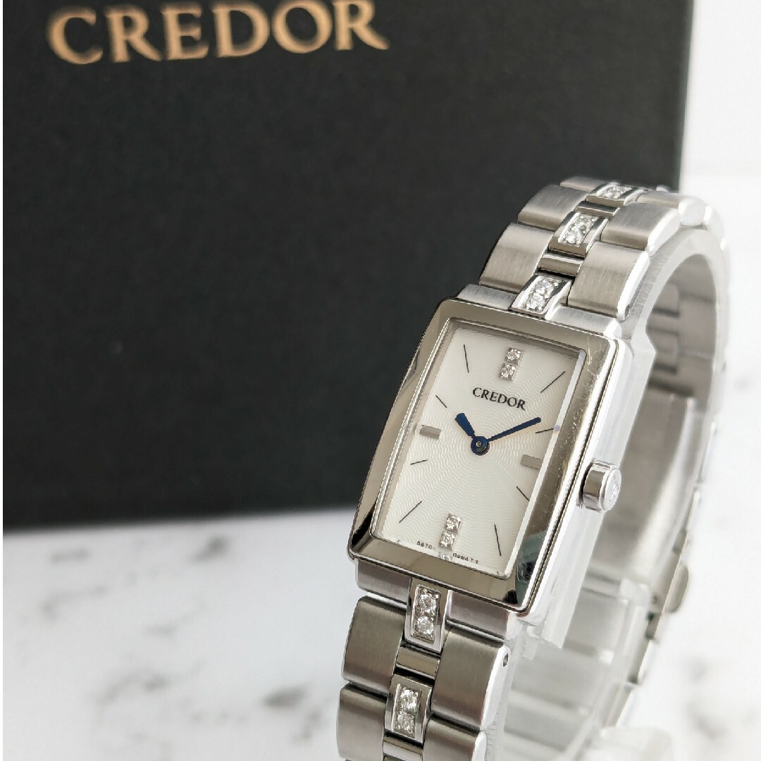 CREDOR - 箱付き クレドール CREDOR アクア AQUA 青針 セイコー CREDOR - 箱付き クレドール CREDOR アクア AQUA 青針 セイコー