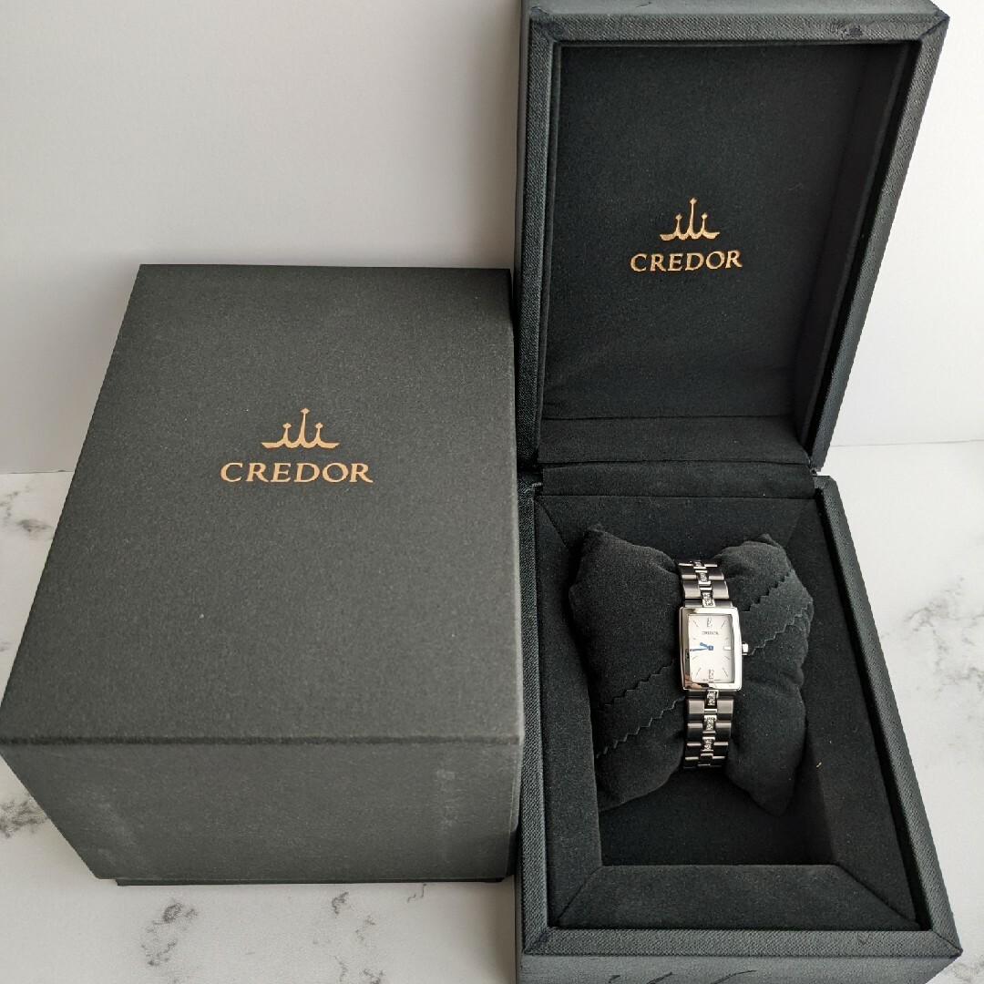 CREDOR - 箱付き クレドール CREDOR アクア AQUA 青針 セイコー CREDOR - 箱付き クレドール CREDOR アクア AQUA 青針 セイコー