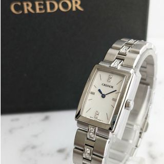 クレドール(CREDOR)の箱付き クレドール CREDOR アクア AQUA 青針 セイコー SEIKO(腕時計)