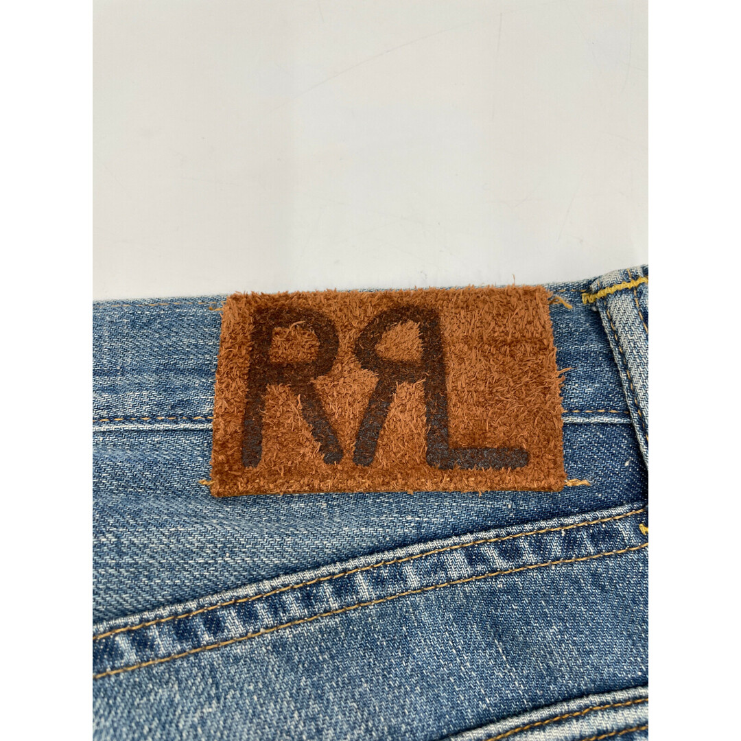 RRL(ダブルアールエル)のダブルアールエル ﾌﾞﾙｰ ﾀﾞﾒｰｼﾞ加工 ﾃﾞﾆﾑﾊﾟﾝﾂ 34×32 メンズのパンツ(その他)の商品写真