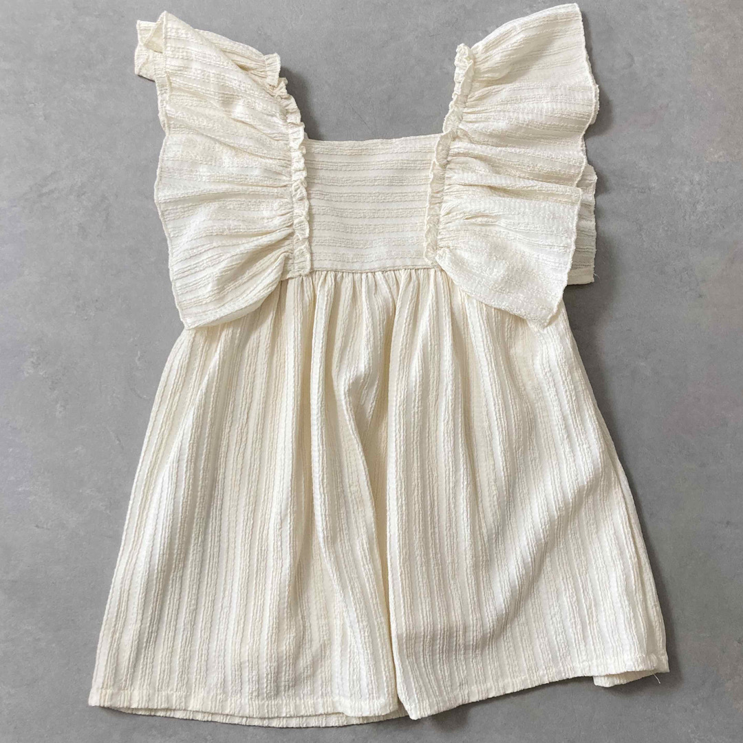 ZARA KIDS(ザラキッズ)のZARA キッズワンピース フリルワンピース チュニックワンピース ノースリーブ キッズ/ベビー/マタニティのキッズ服女の子用(90cm~)(ワンピース)の商品写真