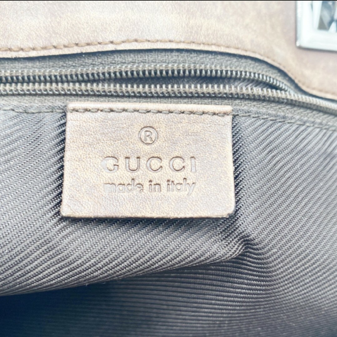 Gucci(グッチ)のGUCCI グッチ トートバッグ 肩掛け GG柄 キャンバス ロゴ金具 A4可能 レディースのバッグ(トートバッグ)の商品写真