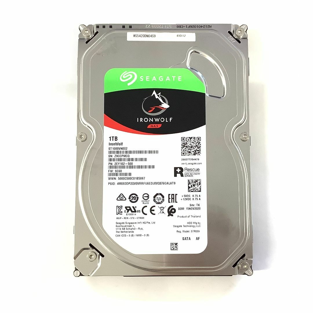 RW159-SEAGATE SATA 1TB HDD 3.5 1点 厚み16ｍｍ スマホ/家電/カメラのPC/タブレット(PCパーツ)の商品写真