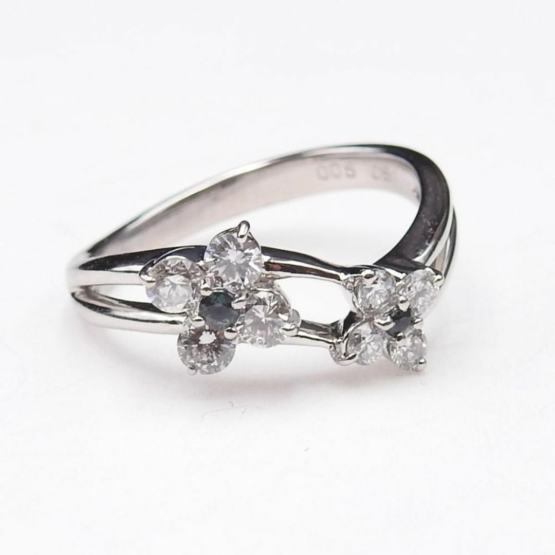 美品 PT900 天然アレキサンドライト 0.05ct D 0.51ct リング レディースのアクセサリー(リング(指輪))の商品写真