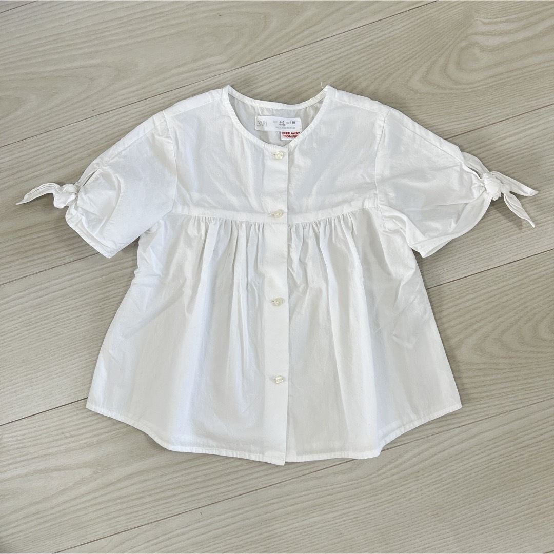 ZARA KIDS(ザラキッズ)のZARA KIDS  半袖 ブラウス シャツ Tシャツ キッズ/ベビー/マタニティのキッズ服女の子用(90cm~)(ブラウス)の商品写真