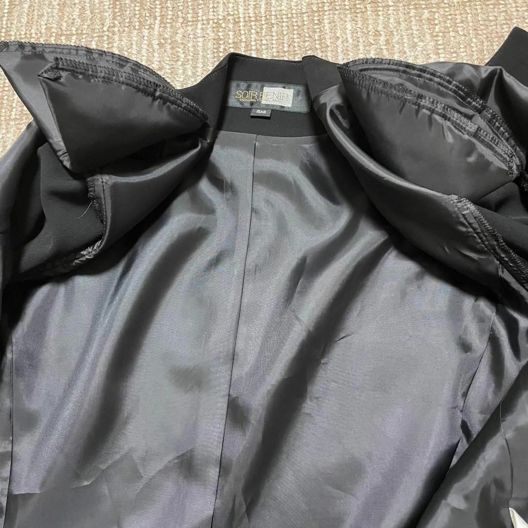 SOIR BENIR(ソワールベニール)の2824 ソワールベニール 東京ソワールブラックフォーマル ジャケット 半袖 レディースのジャケット/アウター(ノーカラージャケット)の商品写真