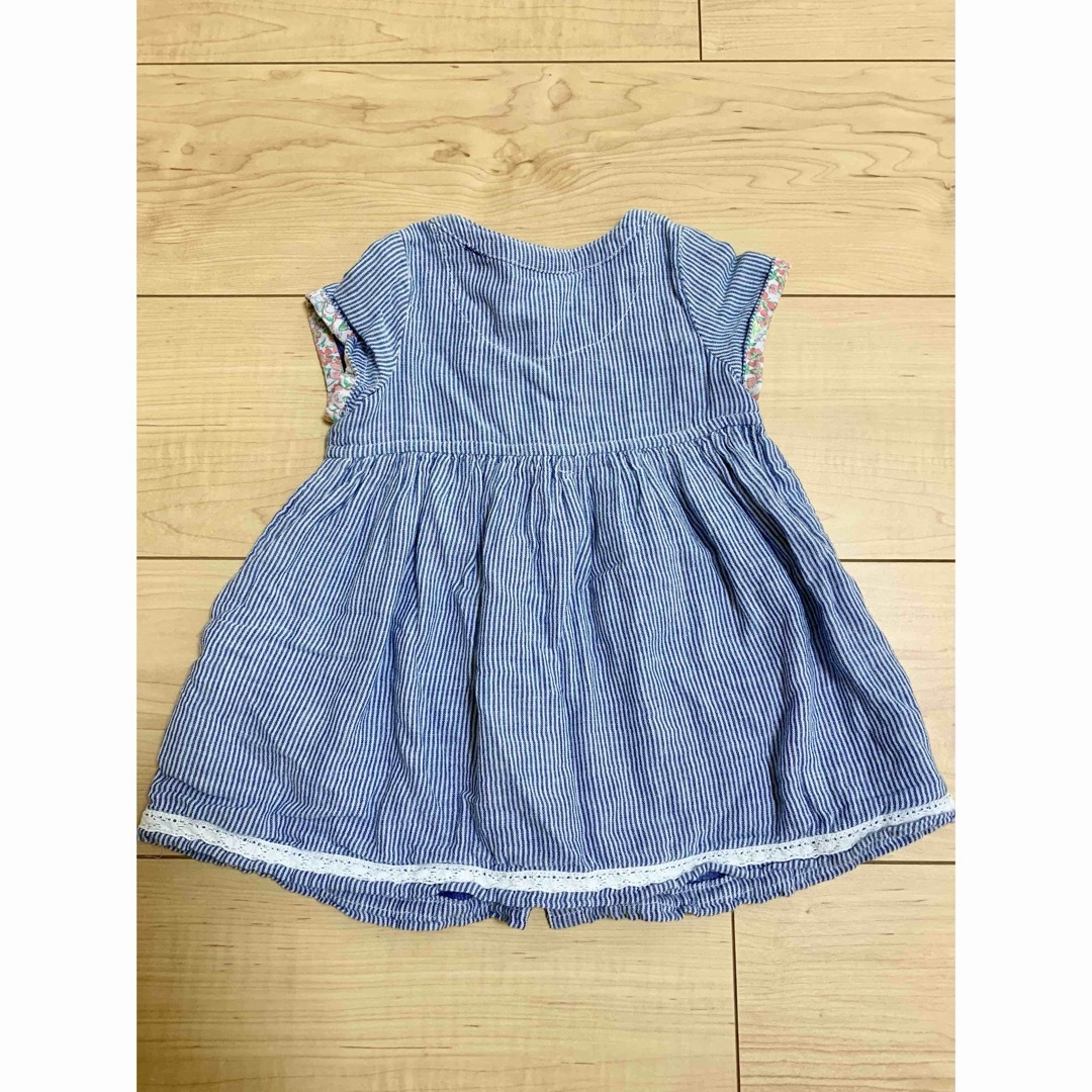 NEXT(ネクスト)のnext ベビー ストライプワンピース 3-6m/60-70cm 女の子 キッズ/ベビー/マタニティのベビー服(~85cm)(ワンピース)の商品写真