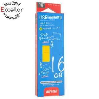 バッファロー(Buffalo)のBUFFALO　USB3.2(Gen1)TypeC-A対応USBメモリー　RUF3-AC16G-YE　16GB(PC周辺機器)