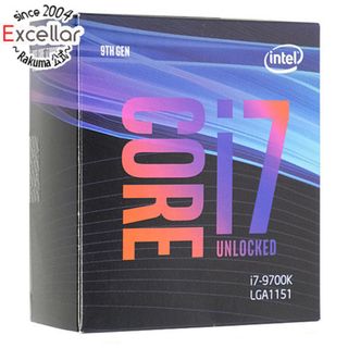 インテル(intel)のCore i7 9700K　3.6GHz LGA1151 95W　SRELT 元箱あり(PC周辺機器)