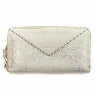 バレンシアガ(Balenciaga)のバレンシアガ ペーパー コンチネンタルウォレット 長財布 シルバー色 60221(財布)