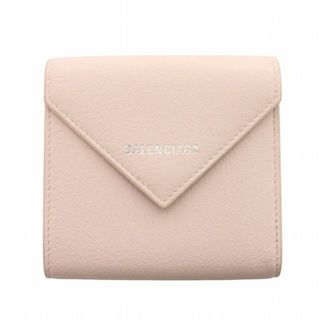 Balenciaga - バレンシアガ ペーパー 二つ折り財布 コンパクトウォレット ミニ レザー ピンク