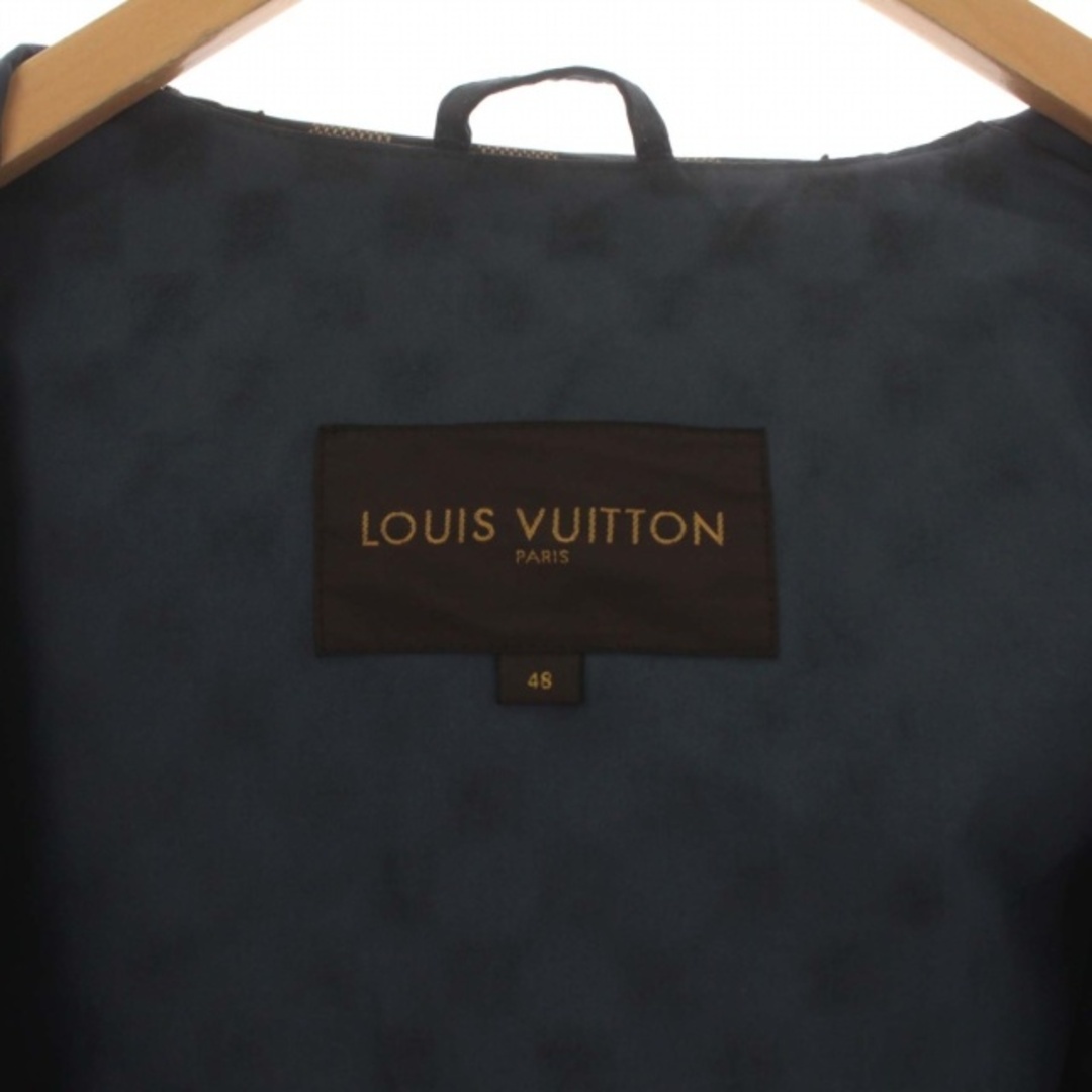 LOUIS VUITTON(ルイヴィトン)のルイヴィトン イタリア製 オイルドジャケット コート ダミエ 48 L 紺 メンズのジャケット/アウター(その他)の商品写真