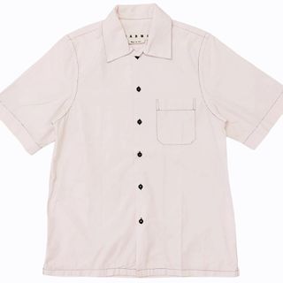 マルニ MARNI 19SS ボーリングシャツ オープンカラー ピンク 44