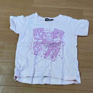 バンダイ(BANDAI)のプリキュア　Tシャツ　ピンク　100サイズ　キッズ　半袖(Tシャツ/カットソー)