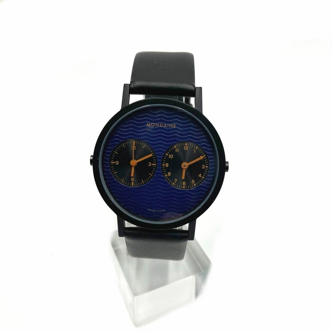MONDAINE(モンディーン)の新品　モンディーン MONDAINE　腕時計　２タイムゾーン　メンズ　レディース メンズの時計(腕時計(アナログ))の商品写真