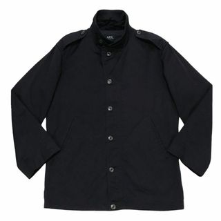 アーペーセー(A.P.C)のA.P.C. アーペーセー オープンカラーコットンジャケット Sサイズ ブラック(ブルゾン)