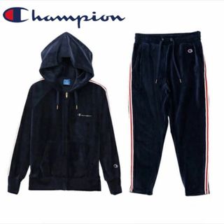 チャンピオン(Champion)の□ Champion ジップパーカーベロアセットアップ ルームウェア(ルームウェア)