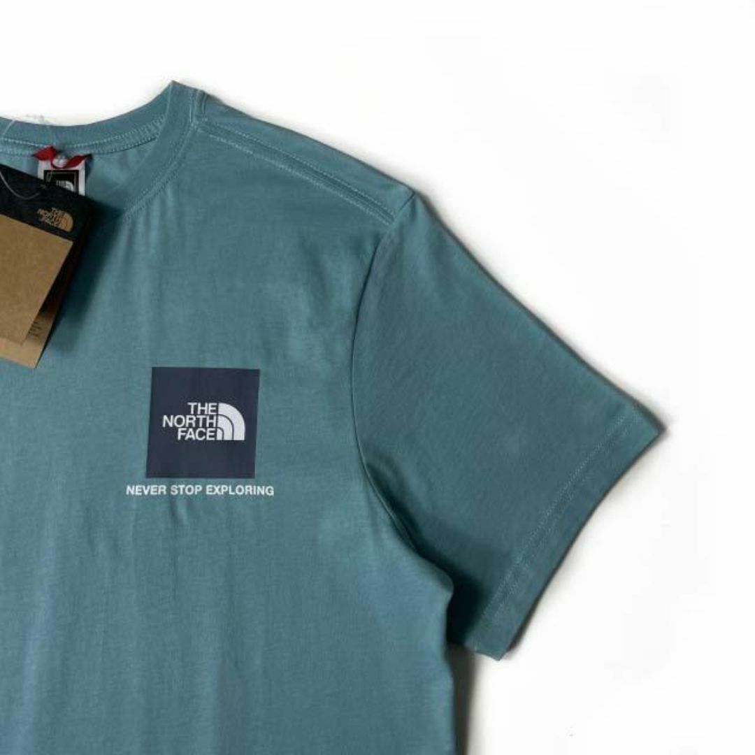 THE NORTH FACE(ザノースフェイス)のノースフェイス 半袖 Tシャツ US限定 水色 青 (M)180902 メンズのトップス(Tシャツ/カットソー(半袖/袖なし))の商品写真