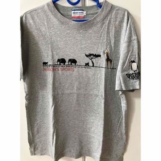 パーソンズ(PERSON'S)のパーソンズスポーツ　グレー　アニマル動物半袖綿Tシャツ(Tシャツ(半袖/袖なし))