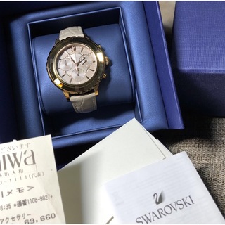 SWAROVSKI - 中古品　クォーツ　スワロフスキー腕時計　レディース腕時計　アクセサリー