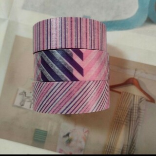 エムティー(mt)のカラーセレクト　桜色×紫　mtマスキングテープ　ファクトリーツアー(テープ/マスキングテープ)