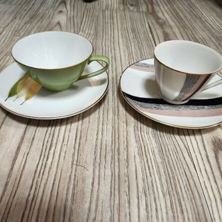 ノリタケ(Noritake)のレトロポップ　ノリタケ　カップ&ソーサー　２客セット(食器)