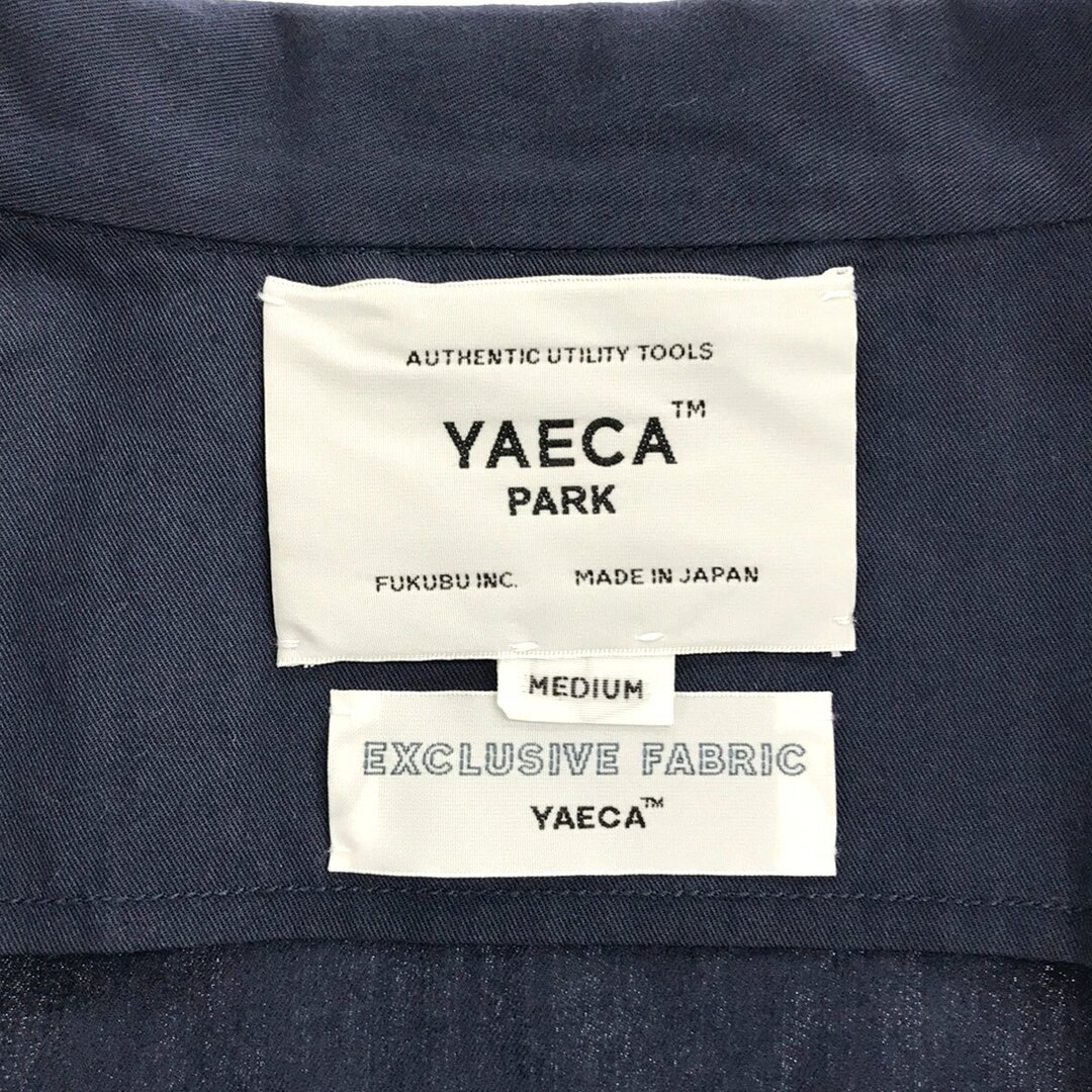 YAECA(ヤエカ)のYAECA PARK ヤエカ パーク 22SS ZIP SHIRT ジップアップコットンナイロンシャツジャケット ネイビー M 124014 メンズのジャケット/アウター(その他)の商品写真