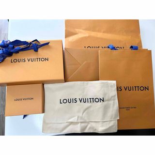 ルイヴィトン(LOUIS VUITTON)のルイヴィトン　ハイブランド　空箱　ショッパー　紙袋　鞄　財布　布　リボン　カード(ショップ袋)