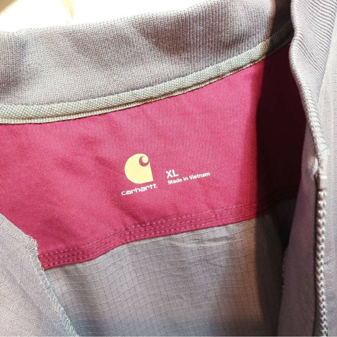 carhartt(カーハート)の☆US古着カーハート/グレー/フルジップジャケット/XL メンズのジャケット/アウター(ブルゾン)の商品写真