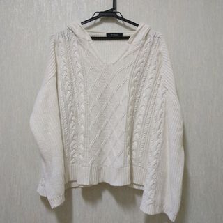 ダブルクローゼット(w closet)のw closet ニットパーカー(カットソー(長袖/七分))