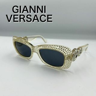 ジャンニヴェルサーチ(Gianni Versace)のGIANNI VERSACE サングラス 417/H クリア ラインストーン(サングラス/メガネ)