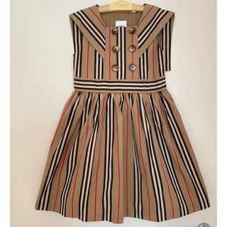バーバリー(BURBERRY) 子供 ワンピース(女の子)(ストライプ)の通販 バーバリー(BURBERRY) 子供 ワンピース(女の子)(ストライプ)の通販
