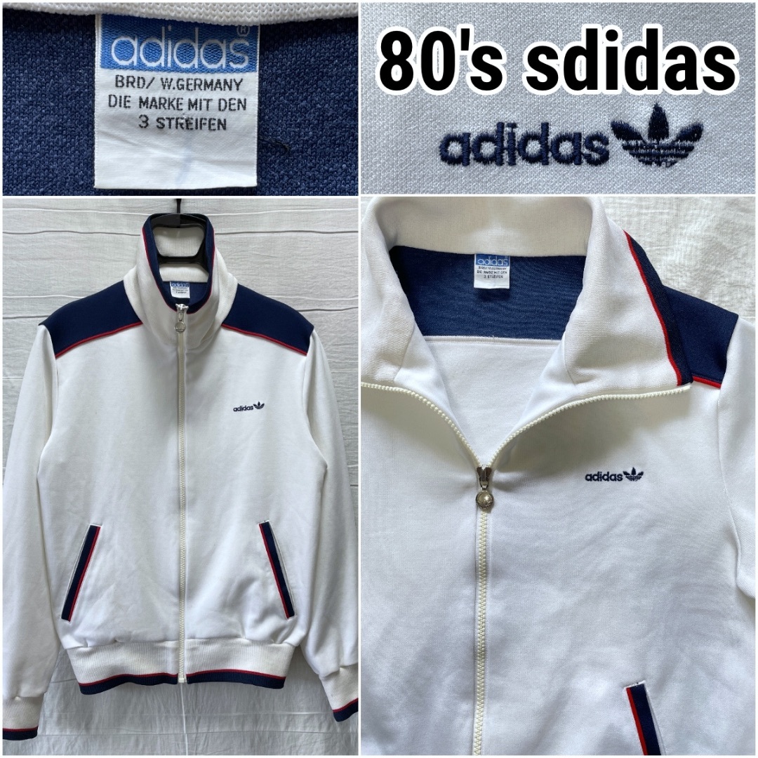 新品 どっ タグ付き 80s アディダス ジャージ 上下セット 新品 どっ タグ付き 80s アディダス ジャージ 上下セット