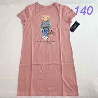 ポロラルフローレン(POLO RALPH LAUREN)の新作◇ラルフローレン ポロベアコットンTシャツドレス M/140(ワンピース)