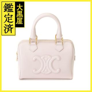 セリーヌ(celine)のセリーヌ スモールボストン キュイルトリオンフ ライトピンク カーフ【432】(ボストンバッグ)