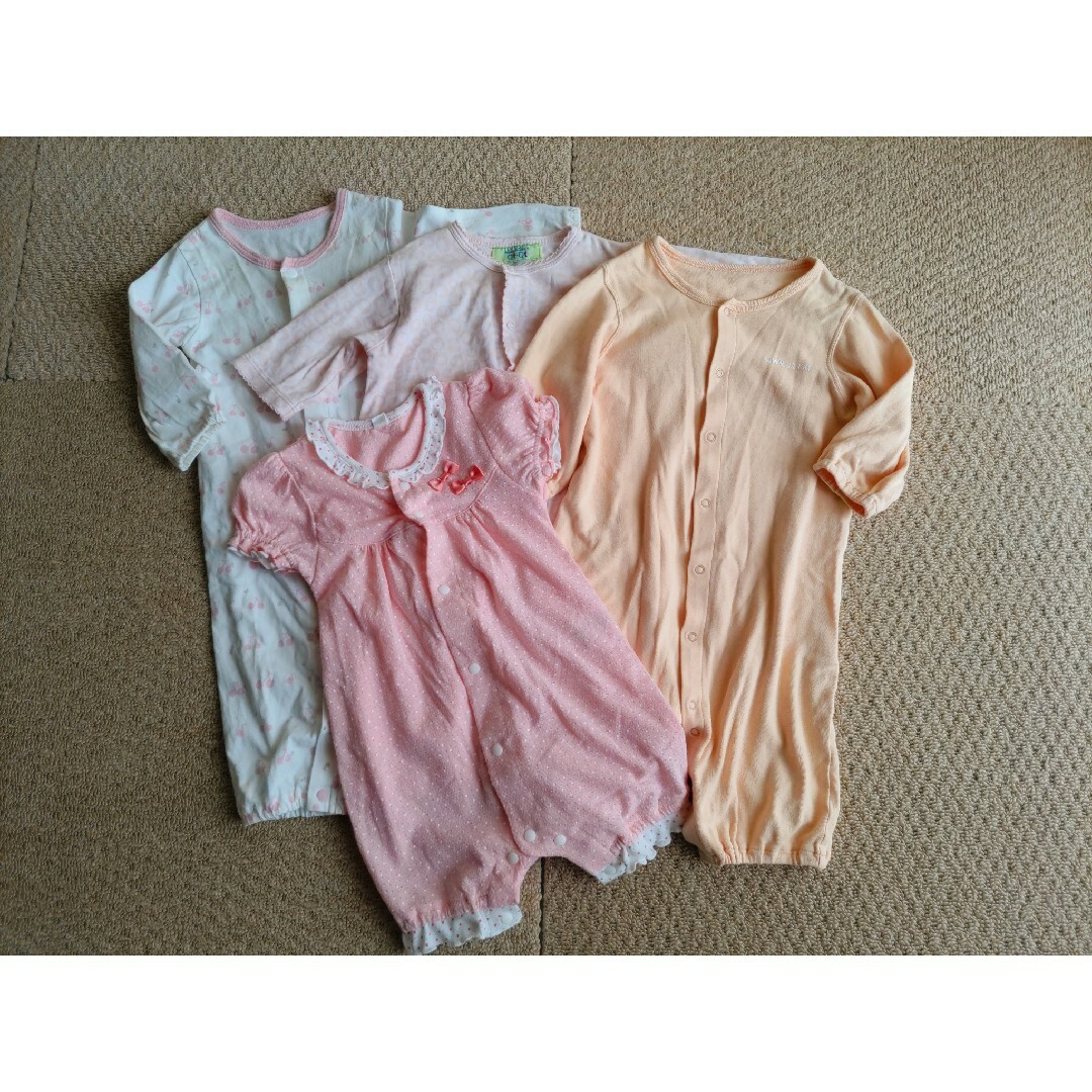 COMME CA ISM(コムサイズム)のロンパース　長袖半袖　4枚セット キッズ/ベビー/マタニティのベビー服(~85cm)(ロンパース)の商品写真