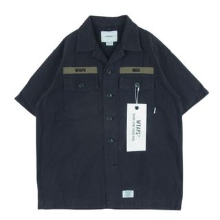 ダブルタップス(W)taps)のWTAPS ダブルタップス 18SS 181WVDT-SHM03 BUDS SS SHIRT 半袖 デニム ワーク シャツ ネイビー系 02【中古】(シャツ)