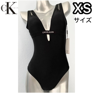 カルバンクライン(Calvin Klein)のカルバンクライン レディース ワンピース 水着 XSサイズ ブラック(水着)