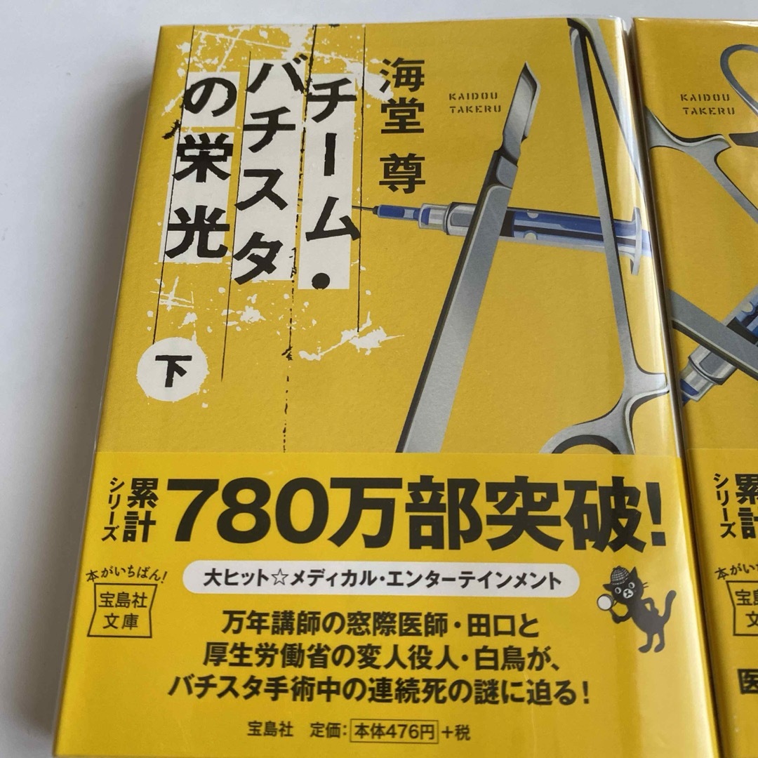 宝島社(タカラジマシャ)のチームバチスタの栄光　上、下2冊セット エンタメ/ホビーの本(文学/小説)の商品写真