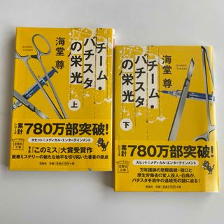 タカラジマシャ(宝島社)のチームバチスタの栄光　上、下2冊セット(文学/小説)