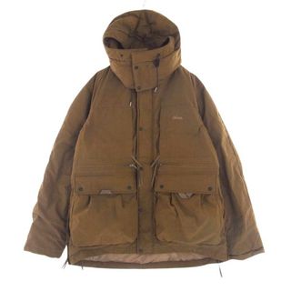 NANGA - NANGA ナンガ ダウンジャケット MA-J-308 MANUAL ALPHABET PCS DOWN JACKET マニュアルアルファベット ダウンジャケット ブラウン系 L【中古】