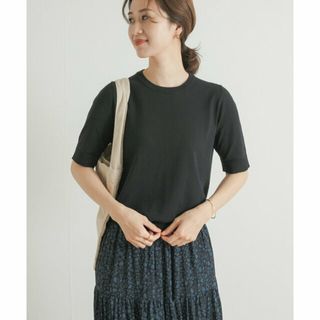 アーバンリサーチドアーズ(URBAN RESEARCH DOORS)の【BLACK】『UR TECH ひやサラクール』コットンハーフスリーブKNIT(ニット/セーター)