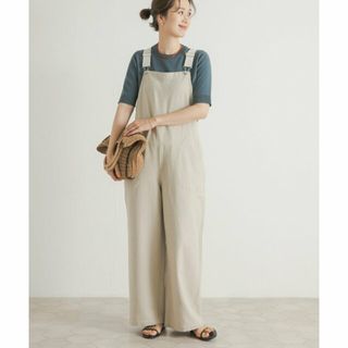 アーバンリサーチドアーズ(URBAN RESEARCH DOORS)の【NATURAL】『臼田あさ美さん着用』リネン混ルーズサロペット(サロペット/オーバーオール)