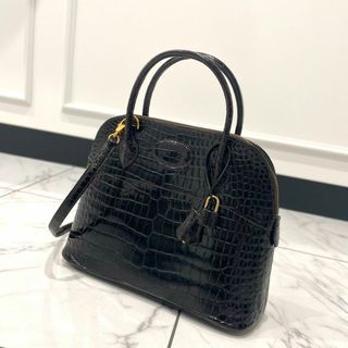 エルメス(Hermes)のHERMES エルメス ボリード31 ポロサス ダークブラウン(ハンドバッグ)