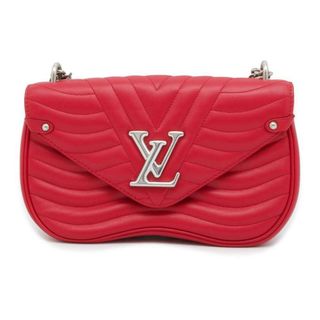 ルイヴィトン(LOUIS VUITTON)のルイヴィトン ショルダーバッグ カーフレザー ニューウェーブ チェーンバッグMM M51943 LOUIS VUITTON レッド 3way(ショルダーバッグ)