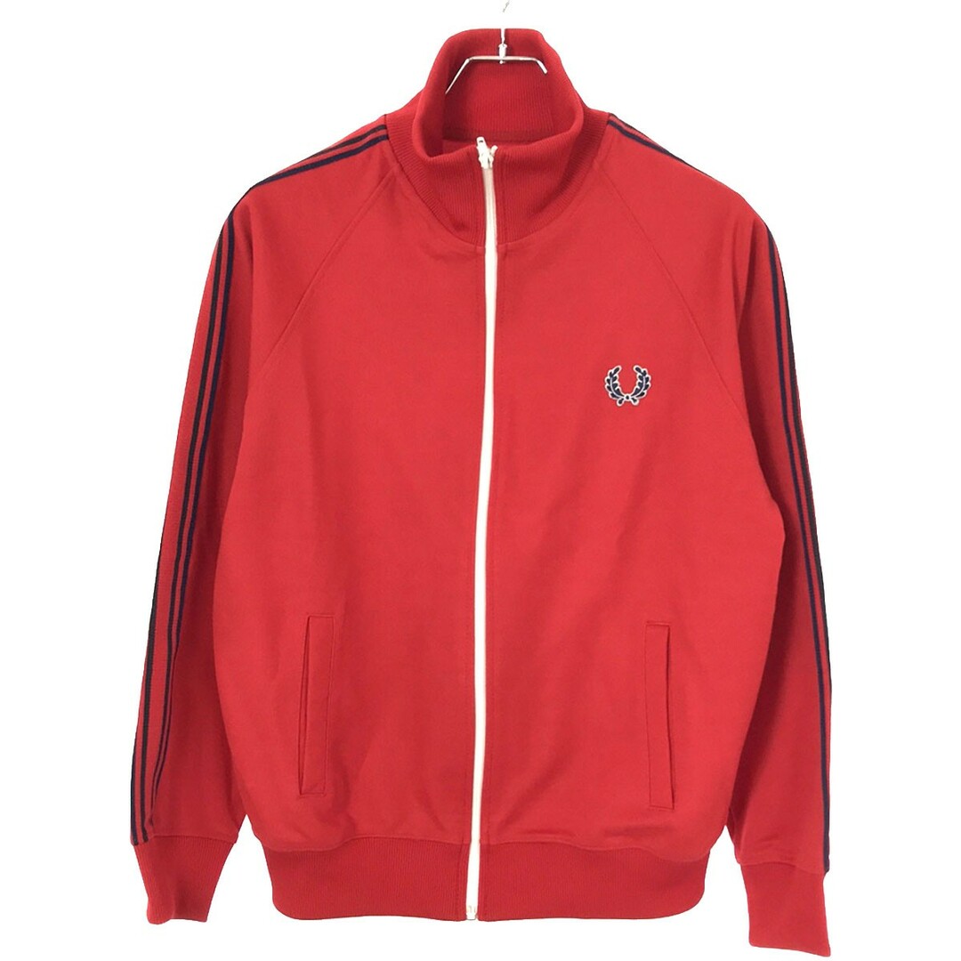 FRED PERRY(フレッドペリー)のFRED PERRY フレッドペリー SPORTS WEAR ジップアップトラックジャケット レッド S メンズのジャケット/アウター(その他)の商品写真